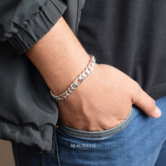 Pulsera hombre cartier/lomo - Plata