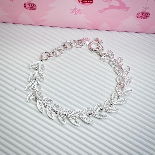 Pulsera ramas filigrana - Plata