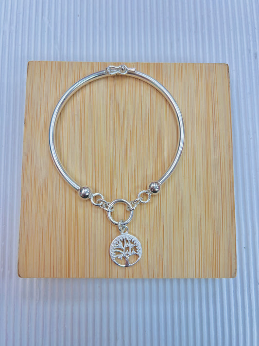 Puñera dije arbol de la vida y esferas - plata