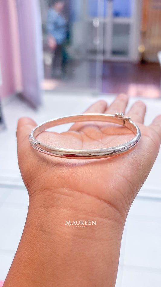 Puñera media caña semigruesa - plata