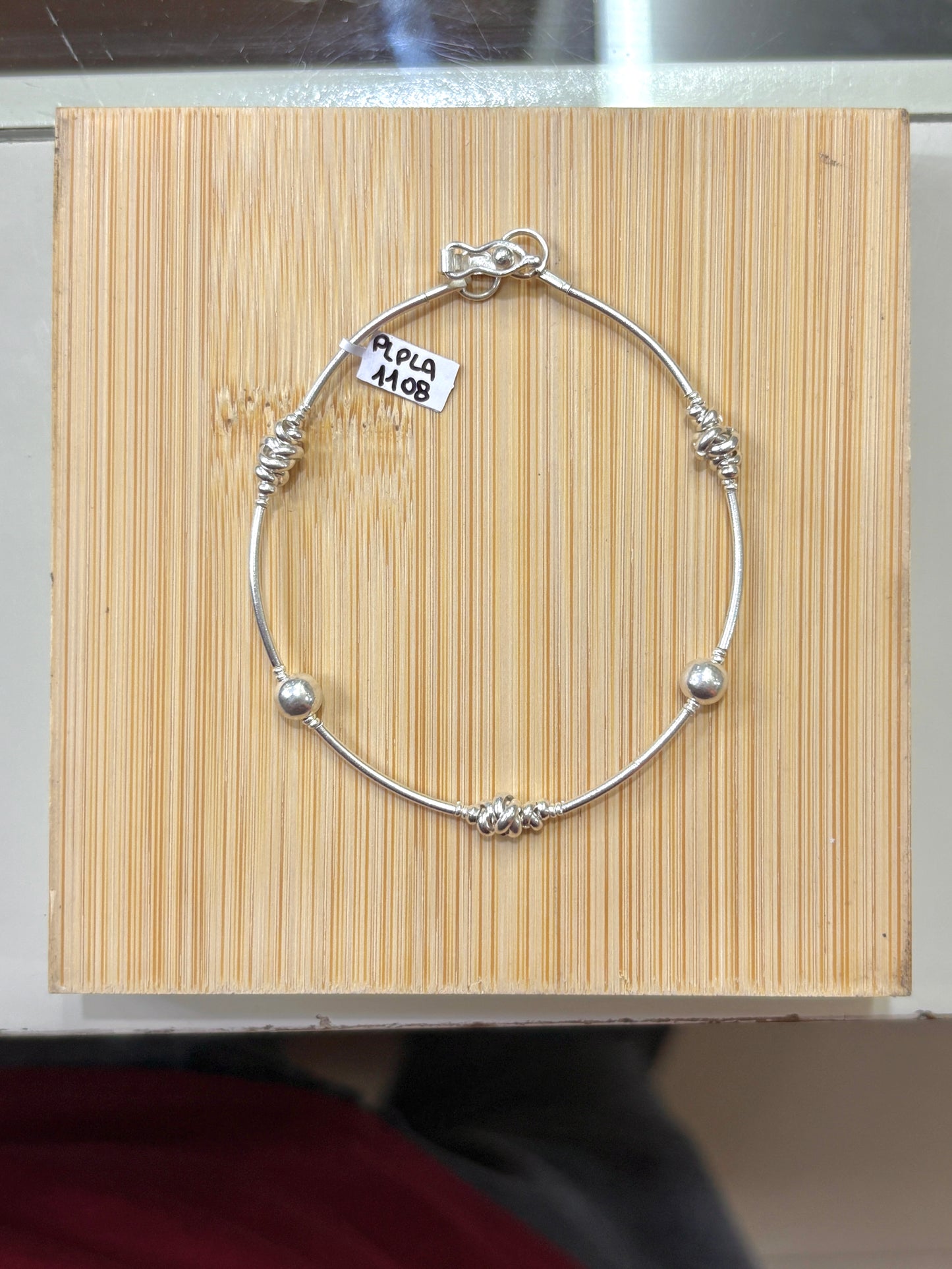 Pulsera shakira con tubos - plata