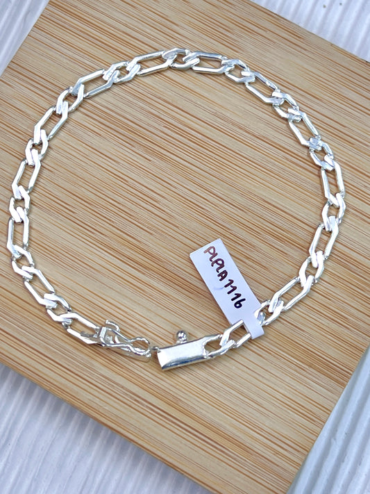 Pulsera tifany/hexagonal  - Plata