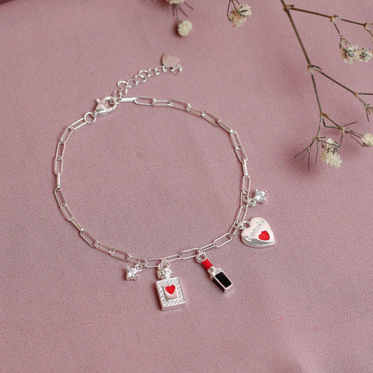 Pulsera dijes beauty circones - Plata