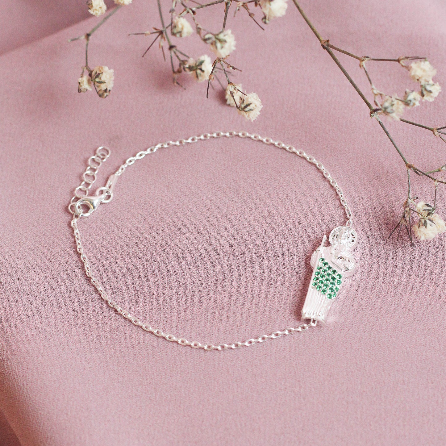Pulsera san judas circones -  Plata