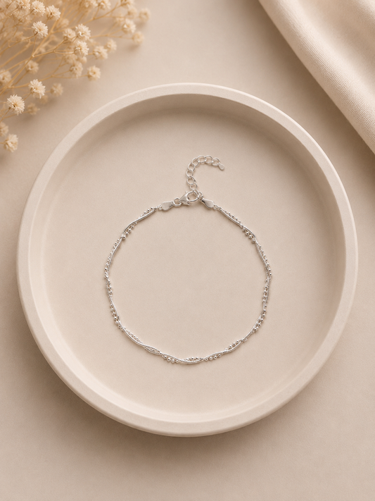 Pulsera forma espiral - Plata