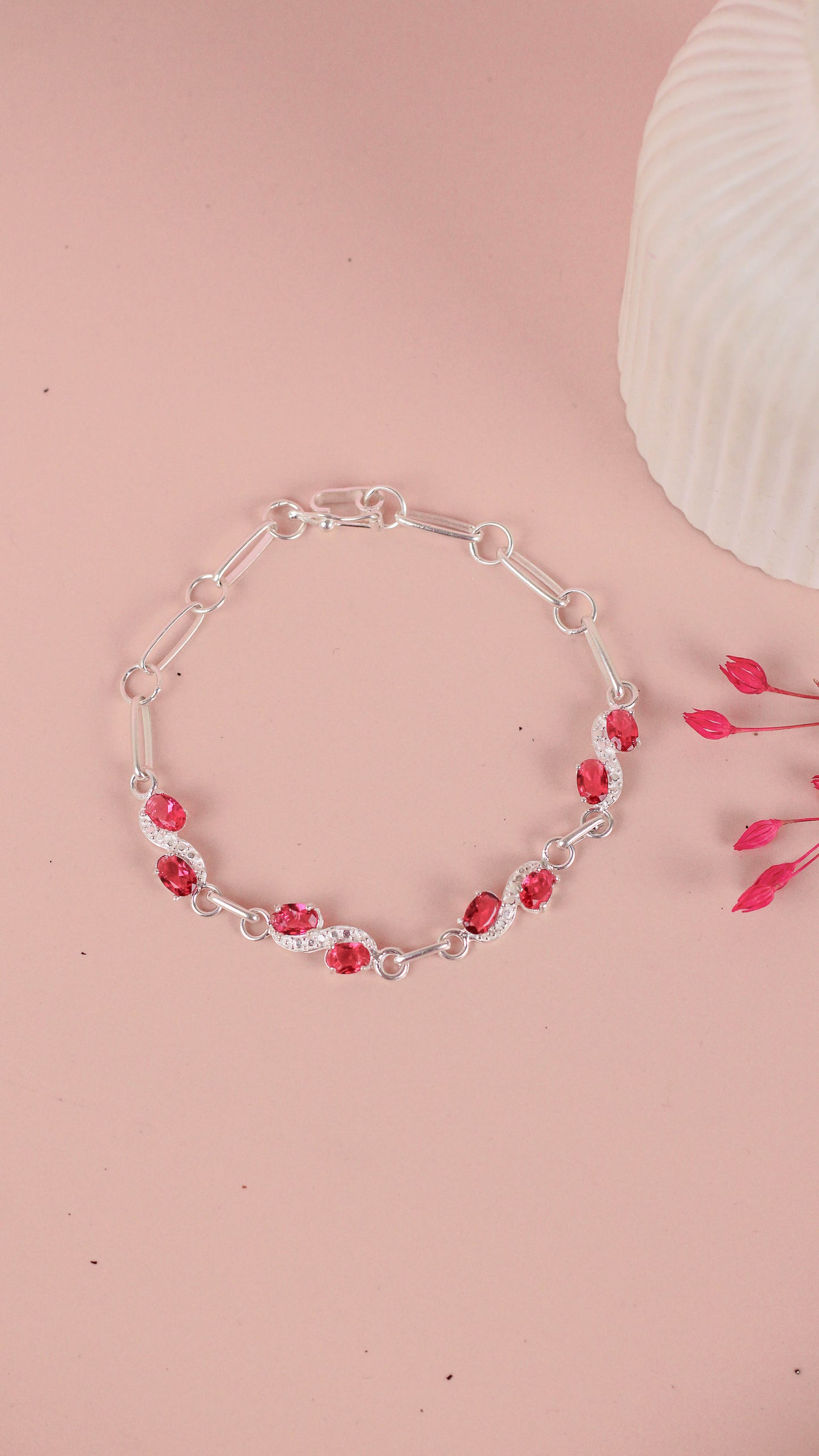 Pulsera infinito con circones - Plata