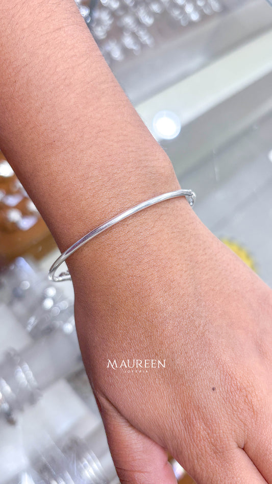 Puñera tubo delgado pequeña - plata