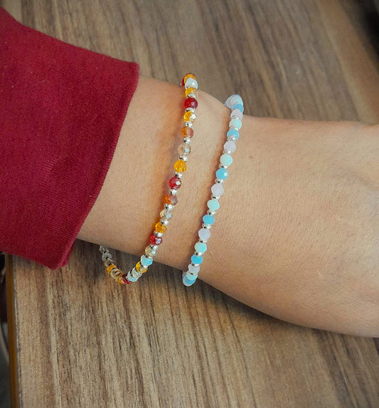 Pulsera murano - Plata