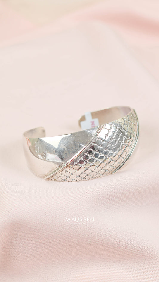 Puñera piel de serpiente - Plata