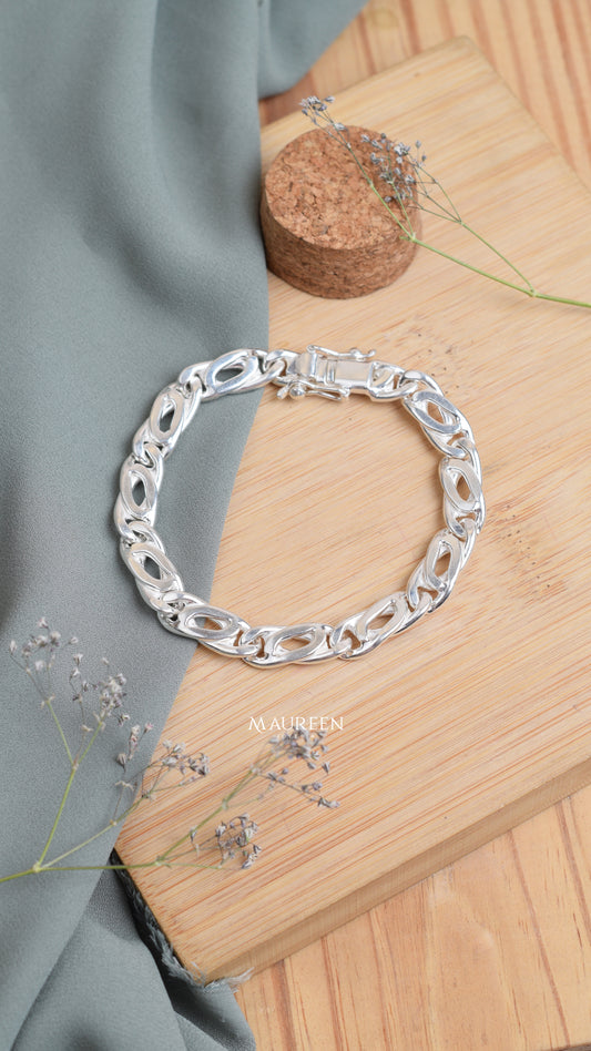 Pulsera hombre monaco - Plata