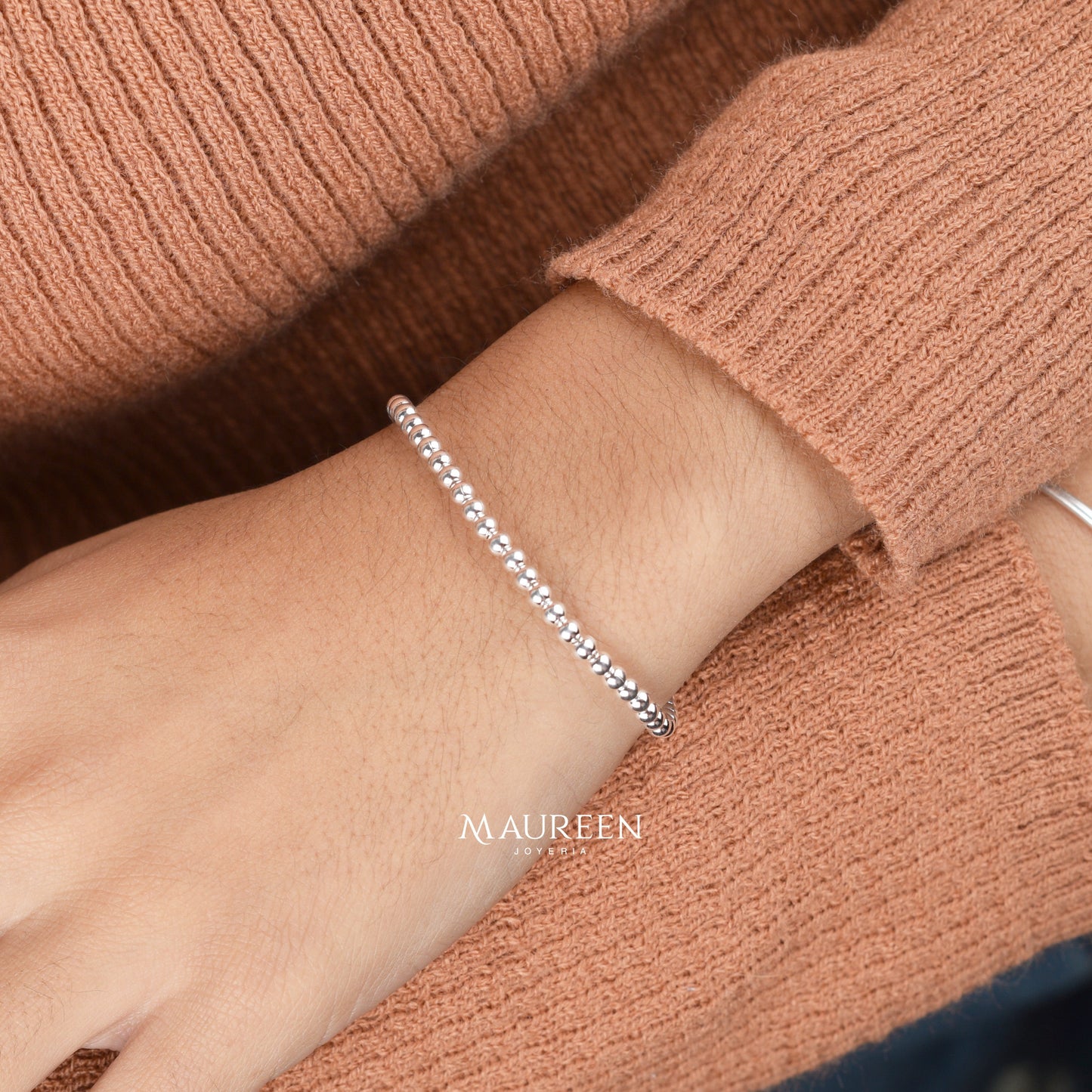 Pulsera de esferas - Plata
