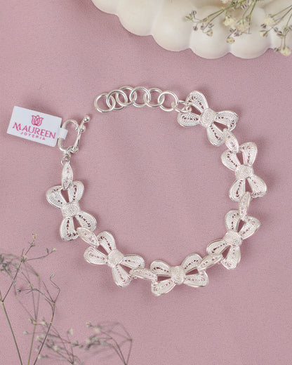 Pulsera moño filigrana - Plata