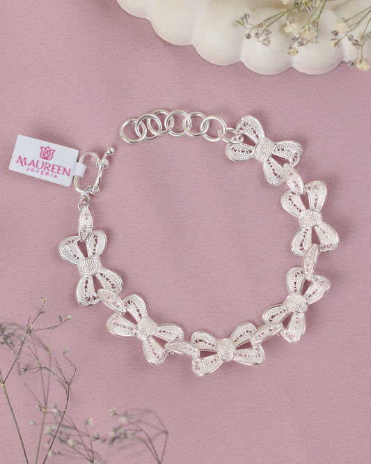 Pulsera moño filigrana - Plata