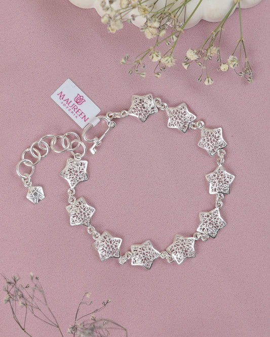 Pulsera estrella filigrana - Plata