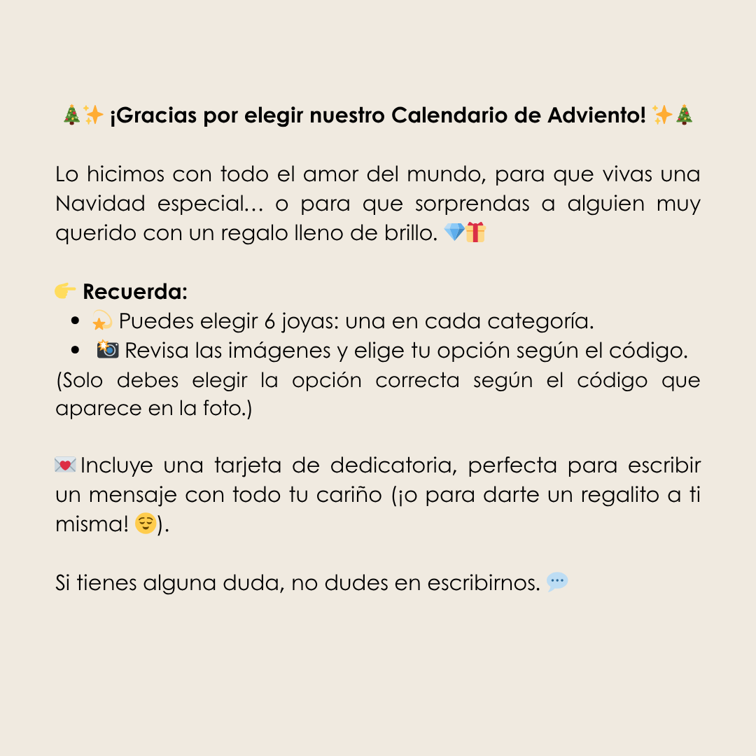 Calendario de Adviento Premium - Plata & Joyas