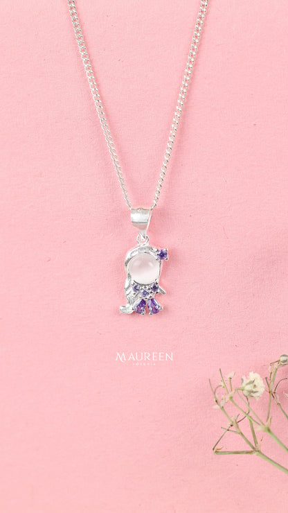 Dije Rapunzel con piedras - Plata
