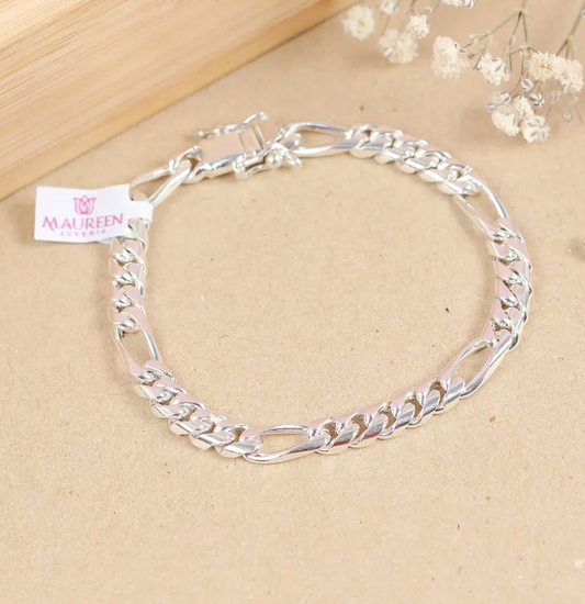 Pulsera hombre lomo / cartier gruesa - Plata
