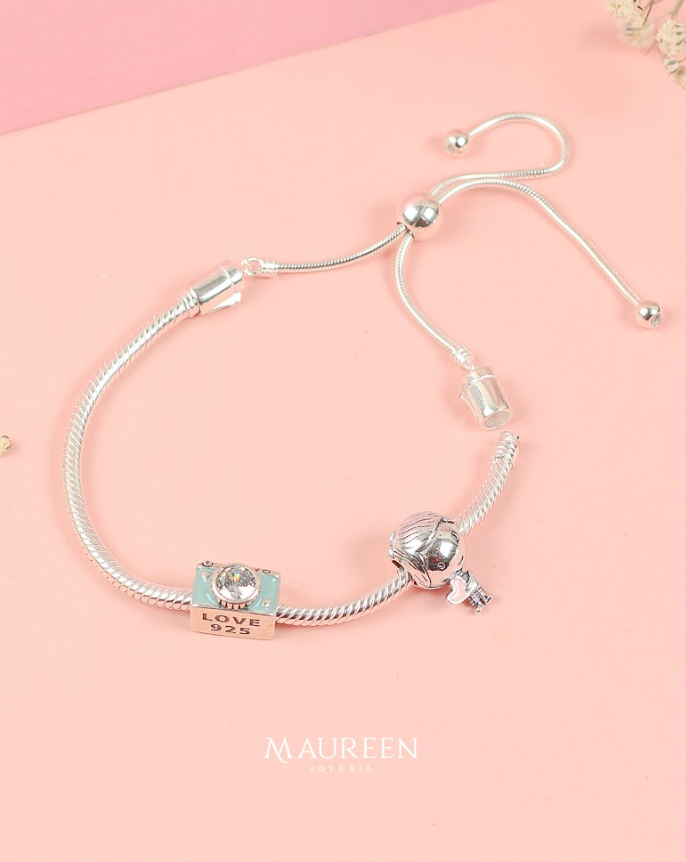 Pulsera regulable pandora - Plata