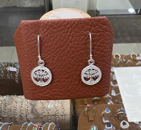 Arete calado arbol de la vida, colgante - Plata
