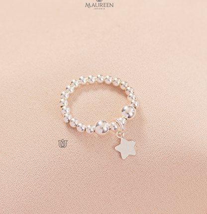Anillo ajustable de formas - Plata