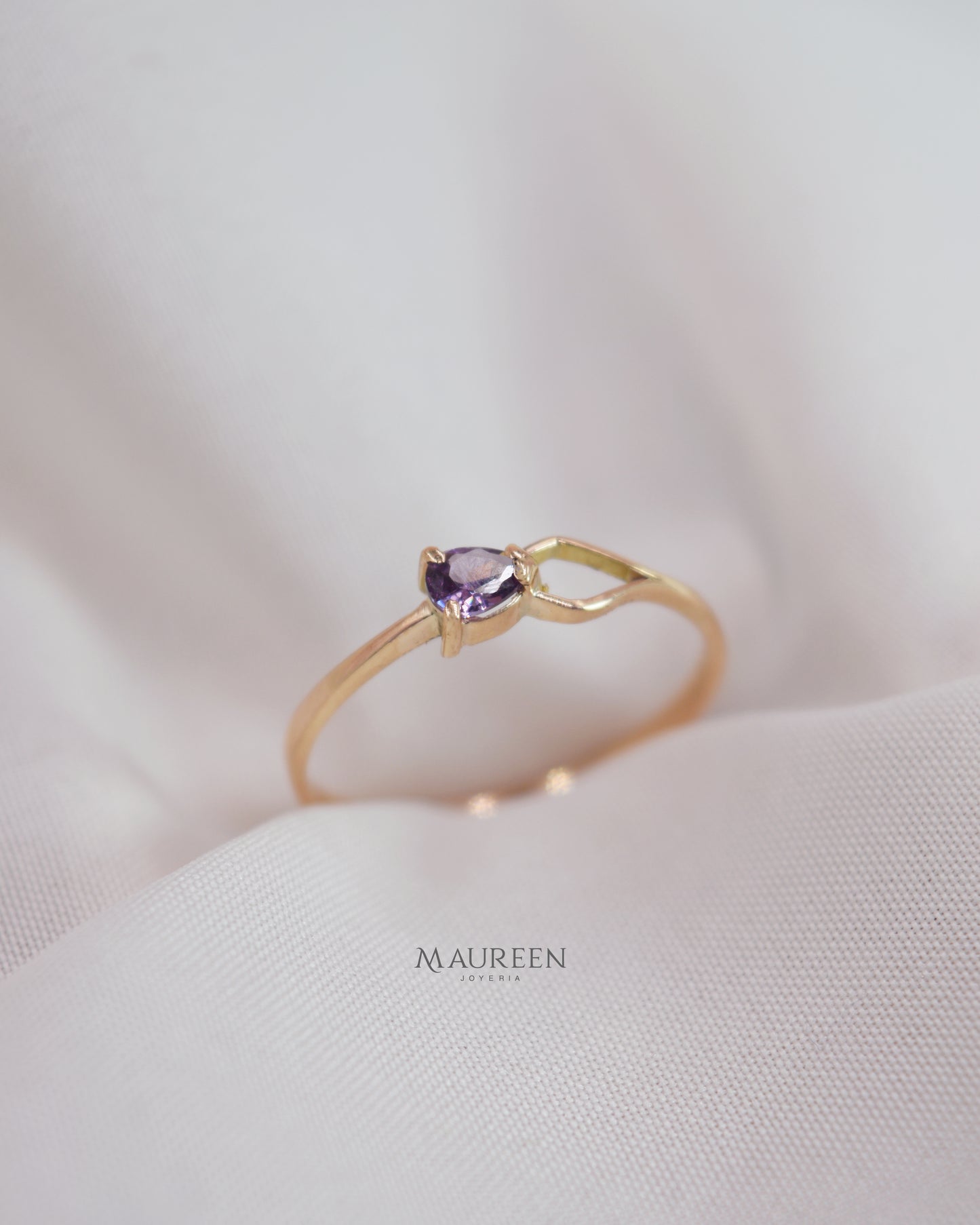 Anillo gota - Oro