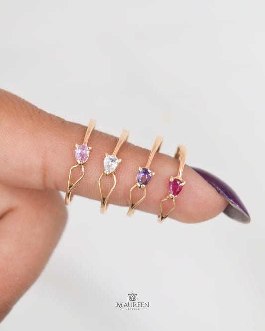 Anillo gota - Oro
