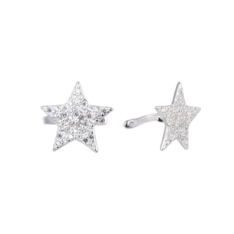 Arete Earcuff estrella circones - Plata