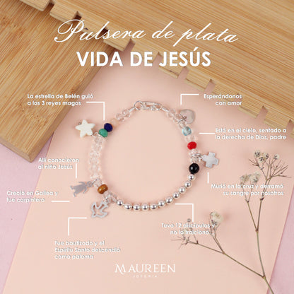 Pulsera Vida de Jesúss - Plata